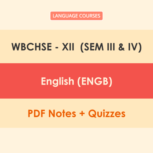 WBCHSE 12 (Sem - III & IV) English (ENGB) Solutions PDF